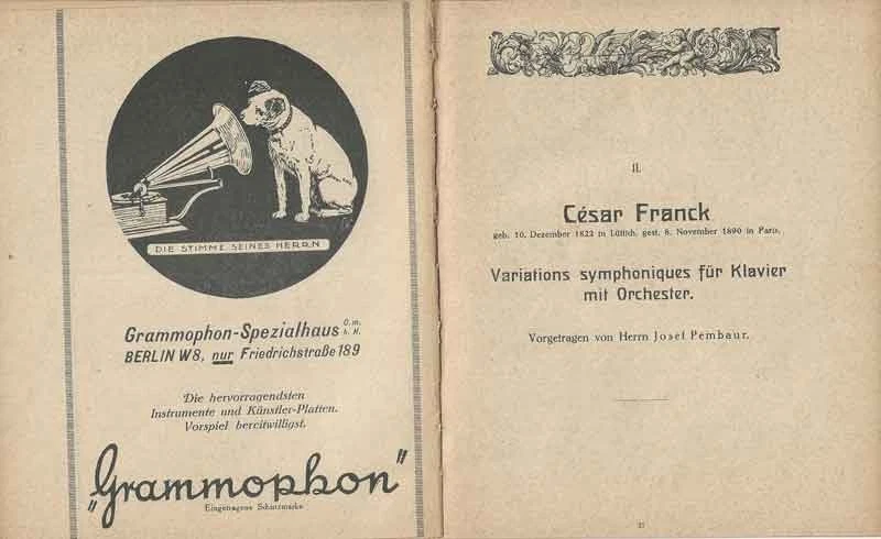 Berlin Oktober 1922 Programm Berliner Philharmoniker Wilhelm Furtwängler - Bild 3 von 4