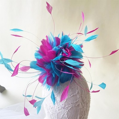 80 Farben Gänse Coque Feder gedrehtes Reittier Millinery Hut Fascinator Mix Farbe