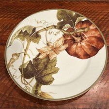 Dinner Plate Williams-Sonoma Botanical Pumpkin Pattern 11" Very Nice
