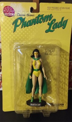 DC Direct Classic Heroes Phantom Lady mit Display Ständer 6'' Figur 2002