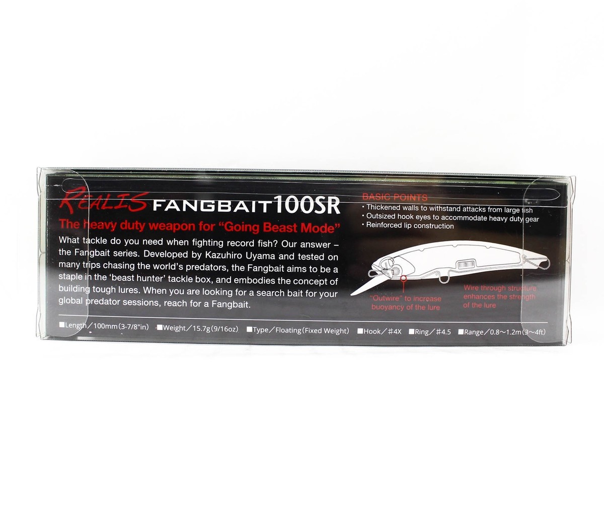 Leurre Flottant Duo Realis Fangbait 100SR - Pour Bass - Couleur ASA3546