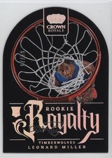 2023-24 Crown Royale Rookie Royalty Silver International /18 Leonard Miller 12z3