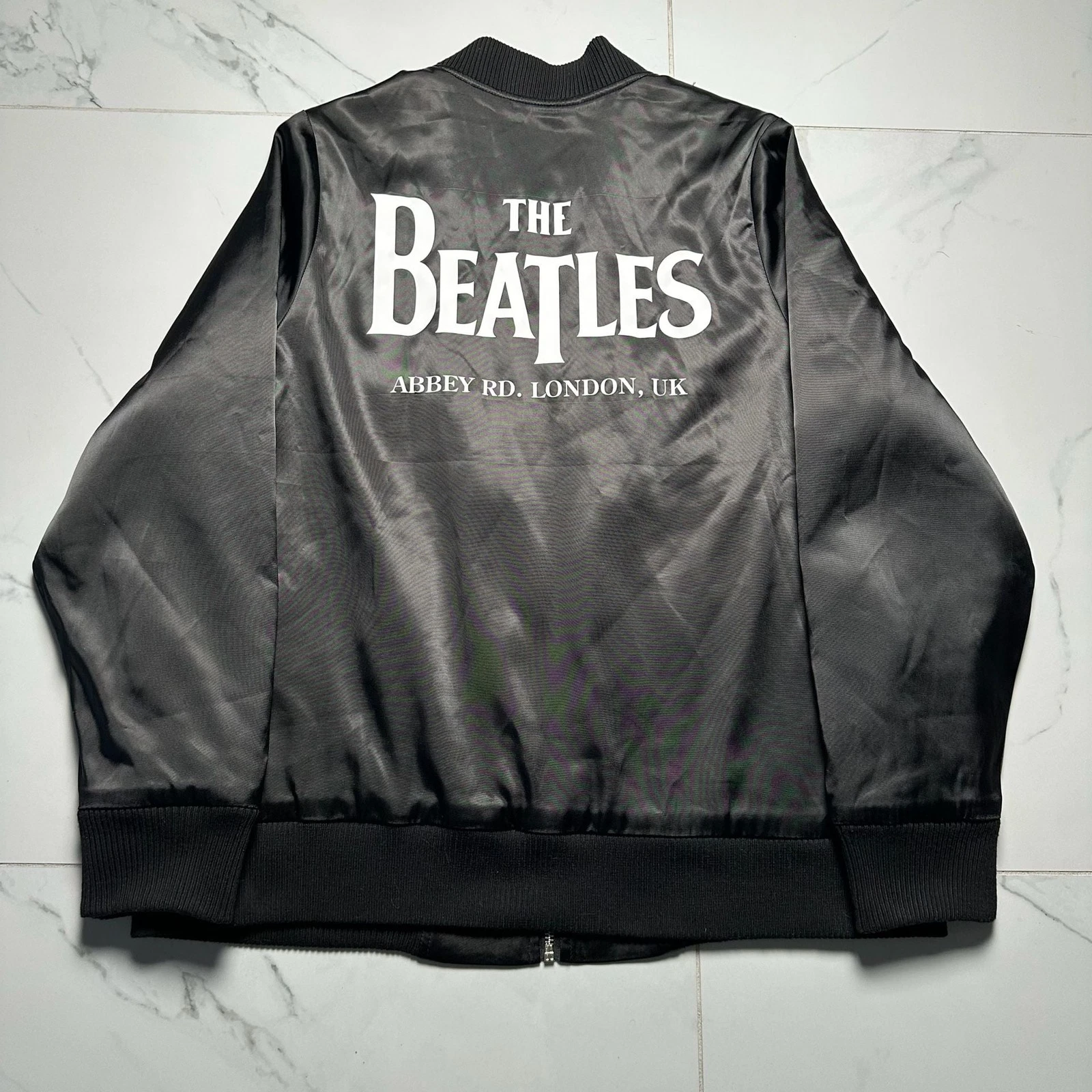 Hard Rock Cafe The Beatles Abbey Road London UK Bomber Jacket - product detail image 3