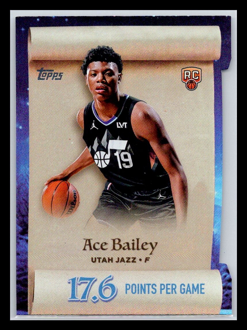 2025-26 Topps Holiday #ML-5 Ace Bailey Utah Jazz Making The Nice List NBA