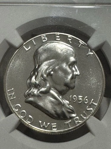 1956 Proof Type 2 Franklin Half Dollar, NGC PR67, Free shipping