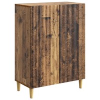 Sideboard Aus Altholz Und Holzwerkstoff 66X34,5X90 Cm Kommode
