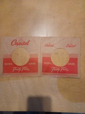 CAPITOL RECORDS 2 original company sleeves one in nice shape one 2