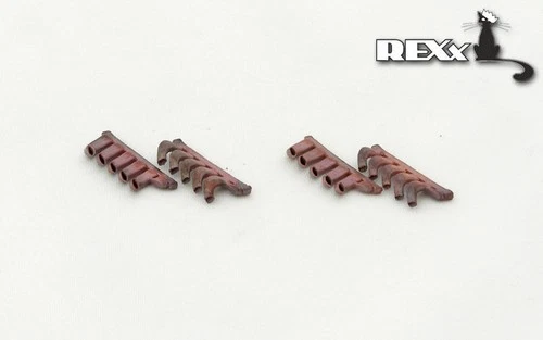 DH.98 MOSQUITO B Mk.IV EXHAUST PIPES (Kit Revell) - 1/48 REXX METAL KIT