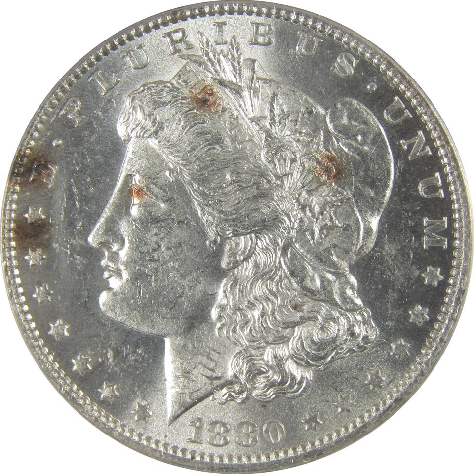 1880 O Morgan Dollar MS 61 ANACS Silver Uncirculated Toned SKU:I23154 - Image 3 of 4