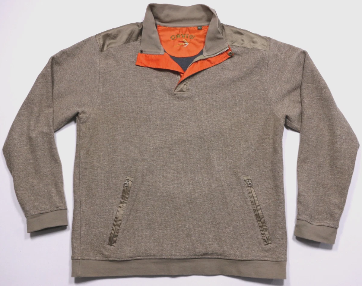 Pull Tom Tailor coton droite avec manches longues et col camionneur orange