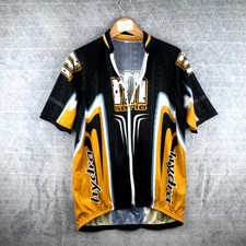 Decathlon Hydra M Serie Maillot Cyclisme Homme XL Noir Moutarde Zip Poches Vélo