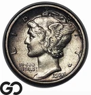 1923-S Mercury Dime, Semi-Key San Francisco Issue, XF+