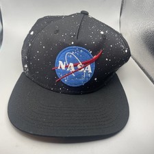 NASA SnapBack Buzz Aldrin Hat; With Stars  Space NASA Logo Cap