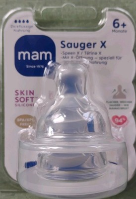 Mam Sauger X Bottle Teats 2-Pack - 6 Months and Up