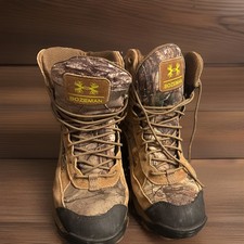 Botas Under Armour para Hombres 9 Bozeman Marrón, Camuflaje, Cuero Botas de Senderismo