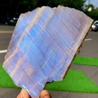 252G Flashy Rainbow Moonstone Sunstone Crystal Slab, Thick Rainbow Moonsto