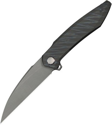 We Knife Fluxor Linerlock Tiger Stripe Titanium Folding M390 Pocket Knife 230713