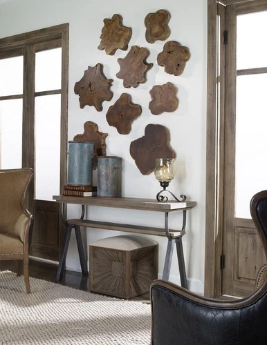 Uttermost - Wall Art - Alternative Wall Decor - Kalani  - 20 inch Teak Wall Art - Picture 3 of 4