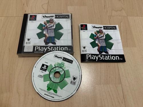 THEME HOSPITAL PlayStation 1 PS1 Spiel in OVP, CiB aus privater Sammlung