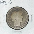 1898-S BARBER SILVER HALF DOLLAR ~ NICE COIN ~ 90% SILVER
