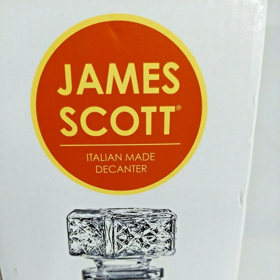 James Scott Crystal Decanter Luxury Elegant Drink Whiskey Bourbon Wine Scotch - Image 3 of 3