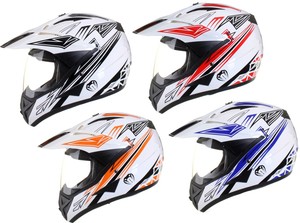 Qtech - Motocross-Helm mit Visier - Offroad/Enduro | eBay