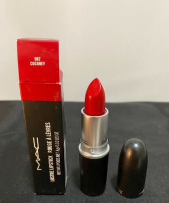 MAC Lustre Lipstick* 502 Cockney* 3 g * NIB * Free shipping