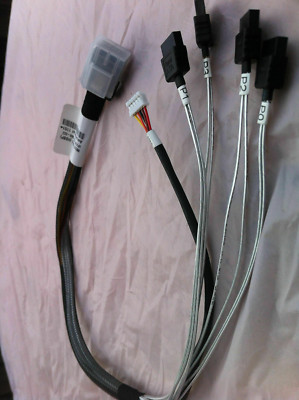 Intel P4208CP HSBP Mini SAS to 4x SATA Cable G14989-003 ,ORIGINAL