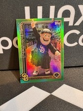 2025 Topps Series 1 Celebration Mascot Swinging Friar Padres Green 46/ 99