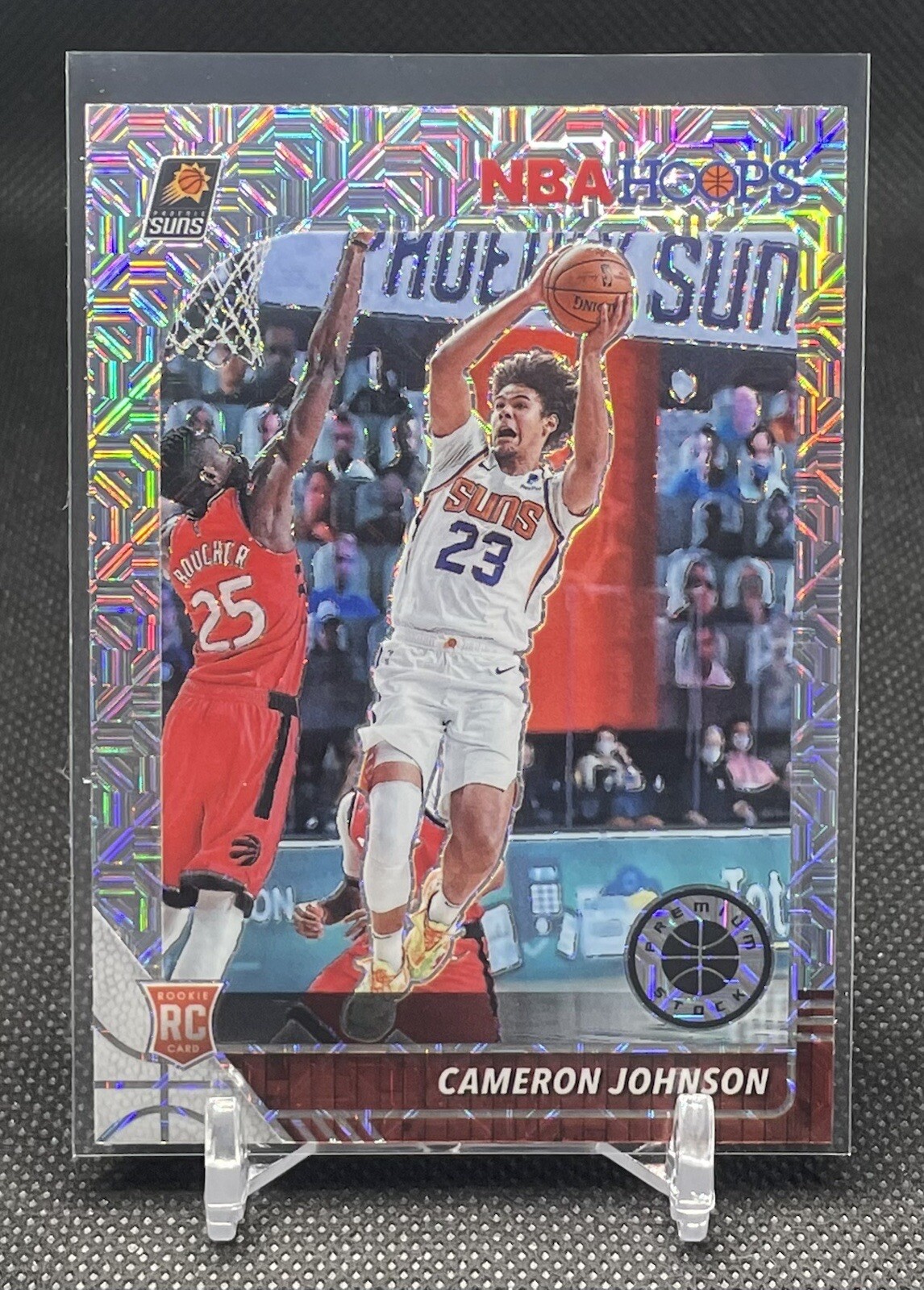 2019-20 NBA Hoops Premium Stock Cameron Johnson Rookie Silver Scope #208 Suns