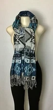 LADIES MULTI PATERN FASHION SCARF