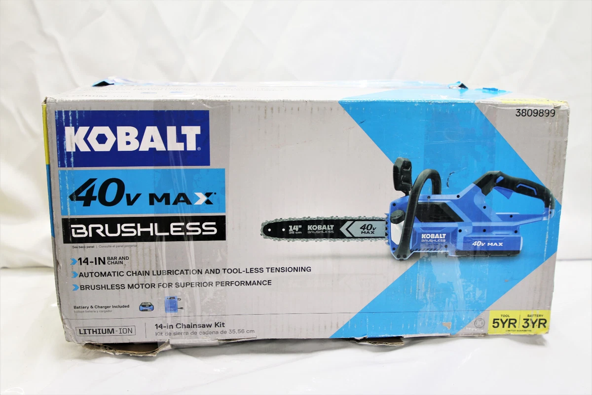 Kobalt Gen4 40V 14 in Brushless Cordless Electric Chainsaw w