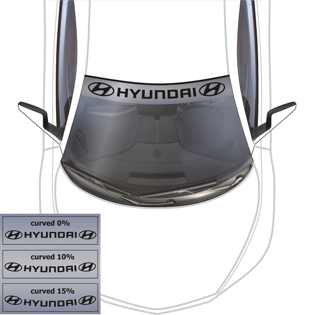 Hyundai Windshield Banner 2 Front Car Decals Stickers Vinyl Emblem