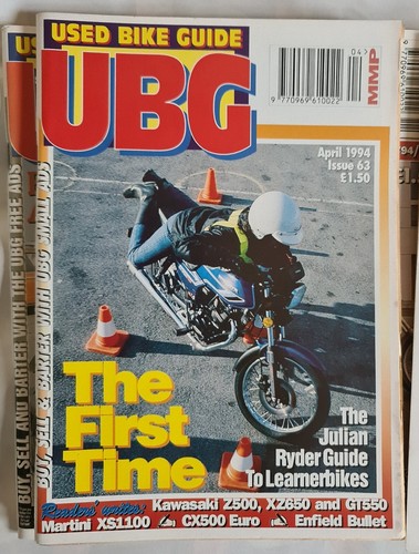 6 x VINTAGE UBG USED BIKE GUIDE MAGAZINES 1994 CLASSIC MOTOR BIKE - Picture 2 of 4