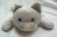 Melissa  Doug SOFT GRAY CAT Kitten 9" Plush STUFFED ANIMAL Toy