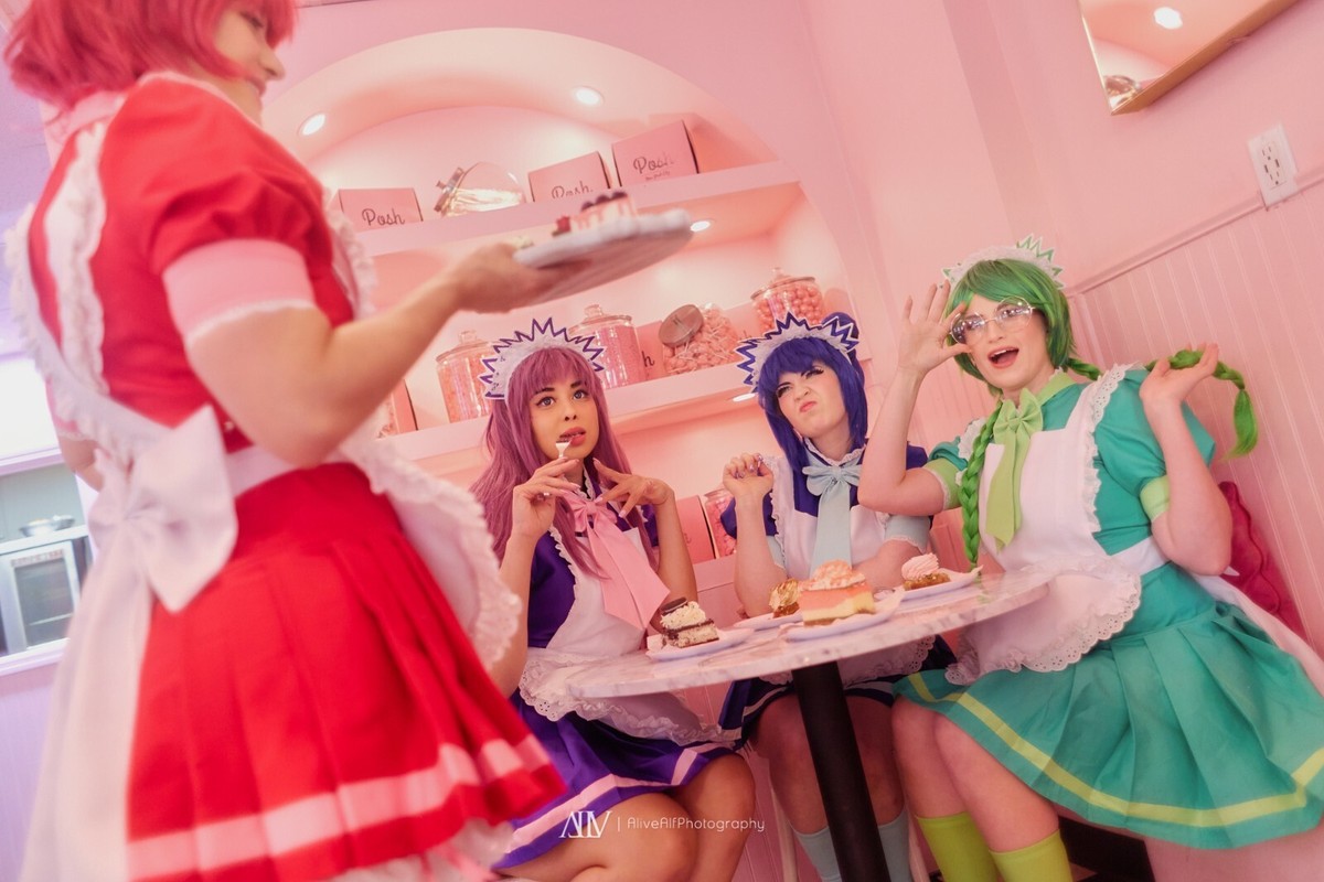 Tokyo Mew Mew Ichigo Momomiya WITH WIG Waitress Maid Uniform HAND MADE USA View 4