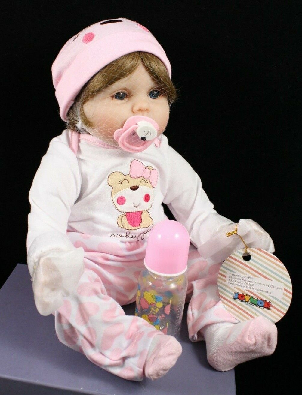 JOYMOR 22in Cute Reborn Baby Doll with Clothes Beautiful Pink