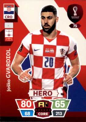 Adrenalyn XL WM 2022 Qatar Trading Card Nr 75 - Josko Gvardiol - Hero
