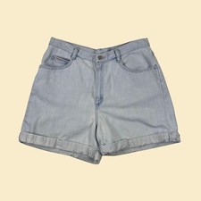 90s Riders highrise denim shorts, vintage 33" waist womens lightwash shorts