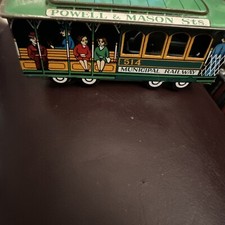 Vintage F. E. Walts San Francisco Cable Car 514 Powell  Mason Sts Tin Toy Japan