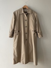 Misty Harbor Womens Vintage Trench Coat Long Brown Beige Size 14 (estimated)