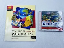Compton's Interactive World Atlas 1997 PC CD-ROM w/User's Guide SEALED