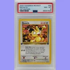 Pokemon 1st Edition Meowth 62/82 Team Rocket PSA 8 NM/Mint