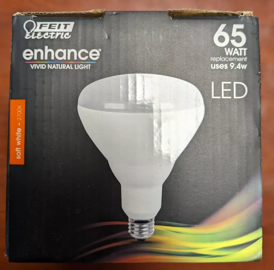 NEW Feit Enhance Vivid Natural Light Bulb 65W LED Flood Light