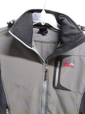 Chaqueta deportiva Wild para hombre gris medio negra cremallera completa bloque de viento chaqueta con capucha