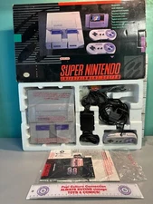 Nintendo SNES Original System Complete Unused In The Box Inv-1461