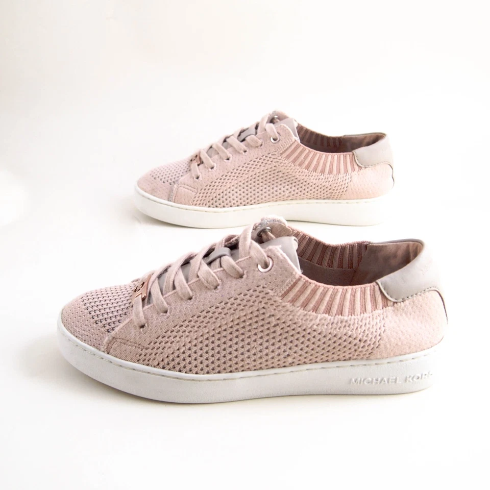 Michael Kors Bajo Top Zapatillas Rosa Punto Malla Cuero Mujer Eu 38 US 7.5 M - Imagen 3 de 4