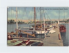 Postcard Pleasure Craft at Fort Lauderdale Beach Florida USA