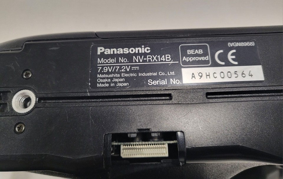 PANASONIC RX14 VHS-C Movie Camera | eBay UK