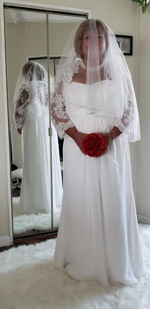 Empire Waist David's Bridal Wedding Dresses for sale | eBay